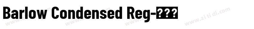 Barlow Condensed Reg字体转换